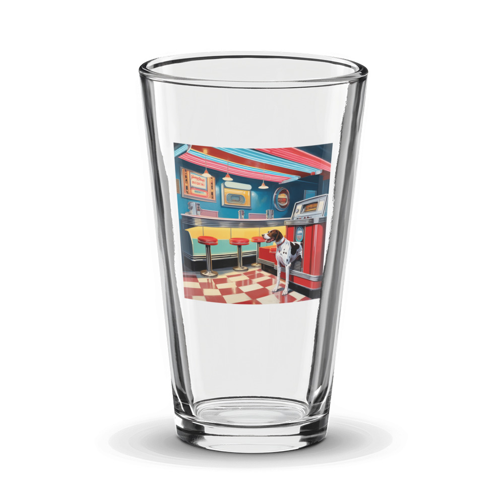 PugMug Custom Pointer Dog Glass Tumbler