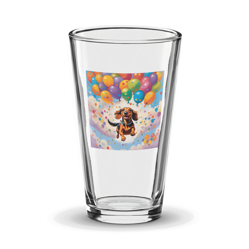 PugMug Custom Tan Dachshund Glass Tumbler