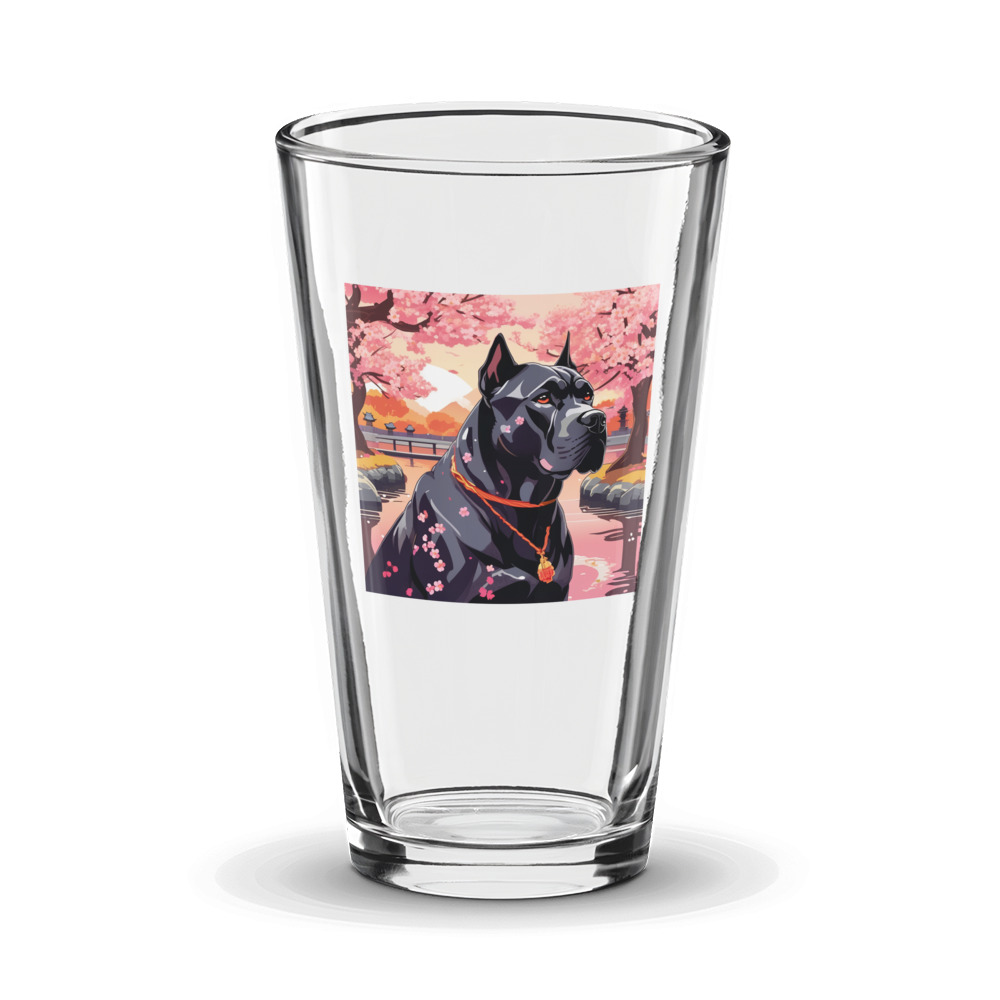 PugMug Custom Cane Corso Glass Tumbler