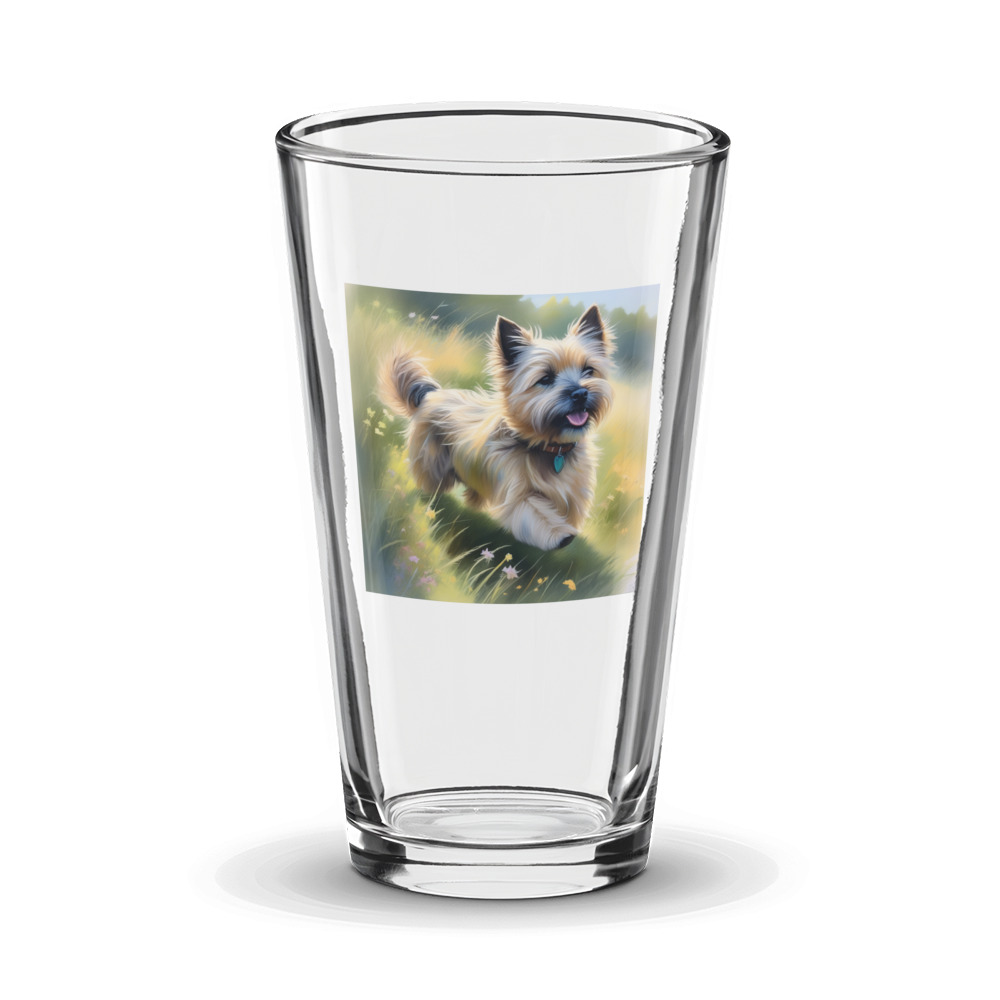 PugMug Custom Cairn Terrier Glass Tumbler