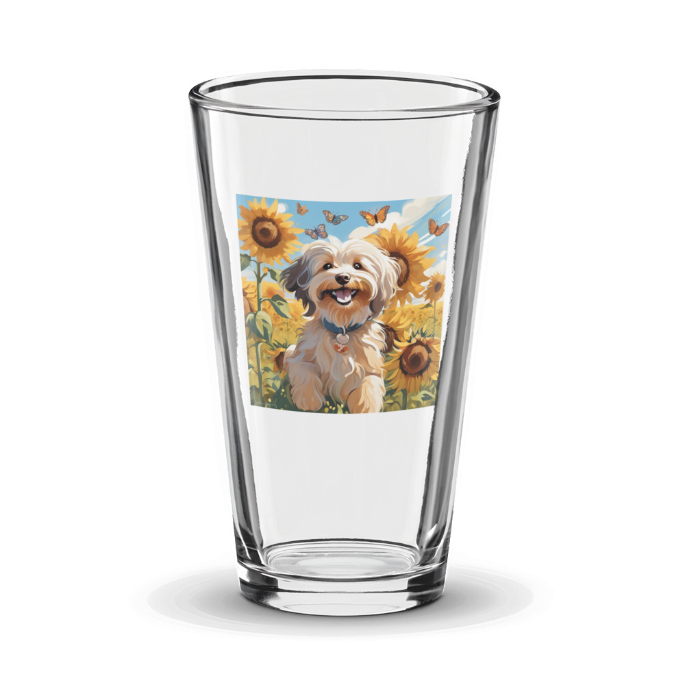 PugMug Custom Tan Havanese Dog Glass Tumbler