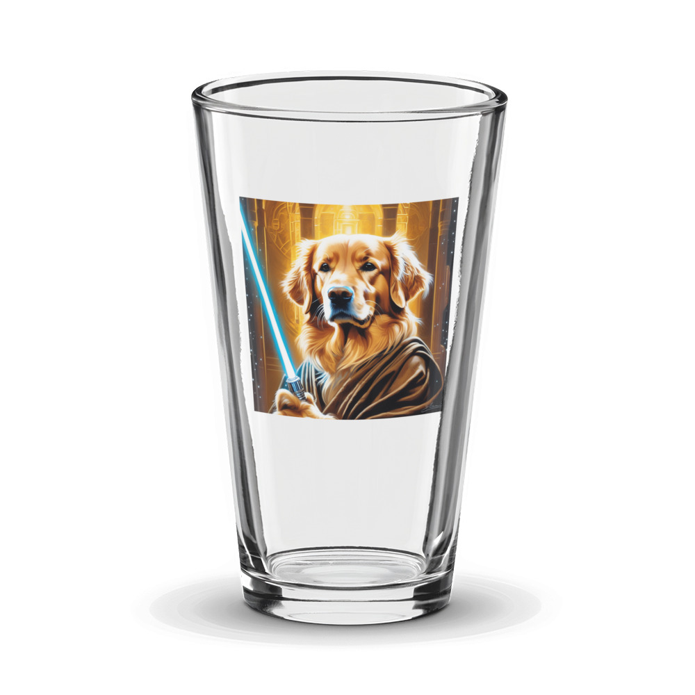 PugMug Custom Golden Retriever Glass Tumbler