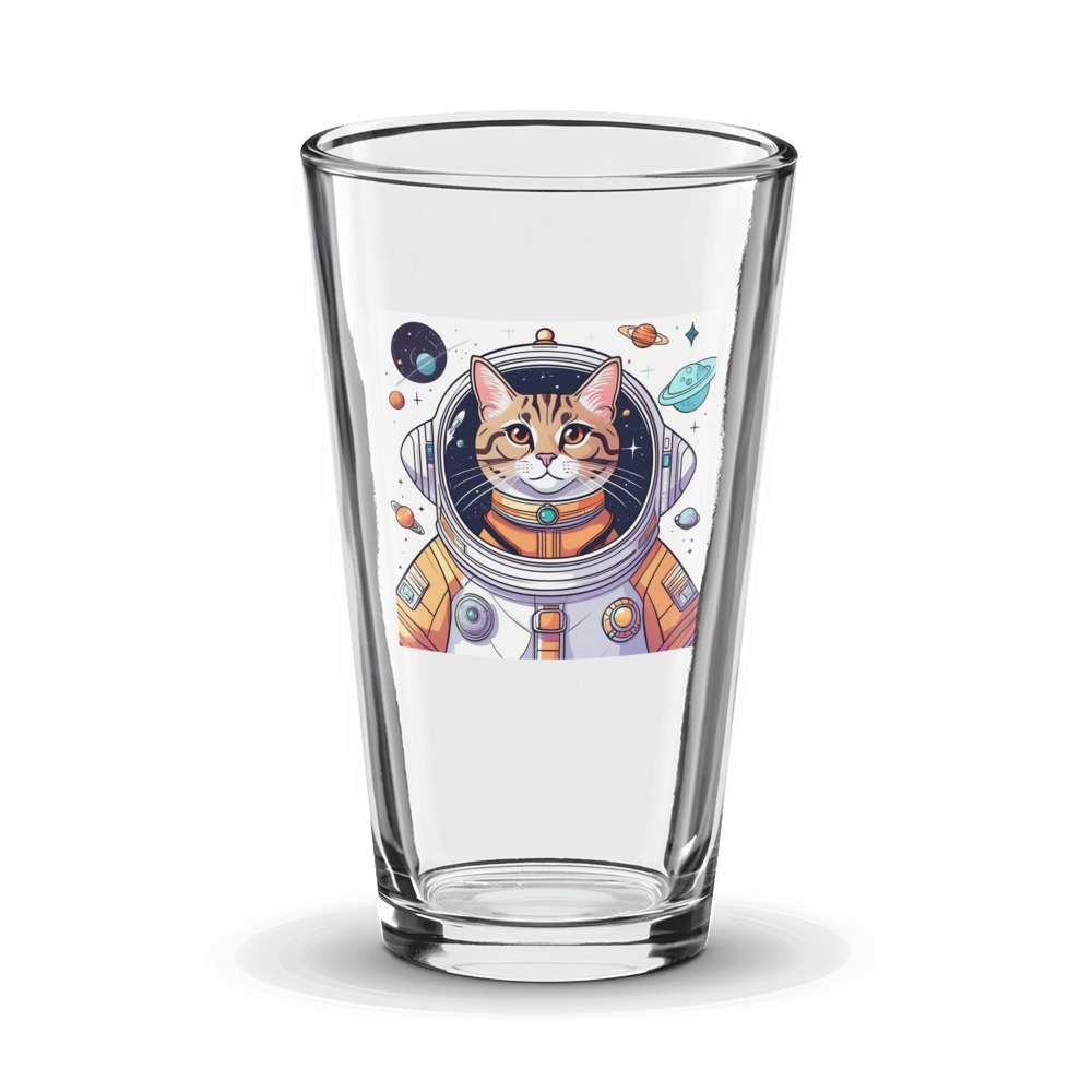 PugMug Custom Tabby Exotic Cat Glass Tumbler
