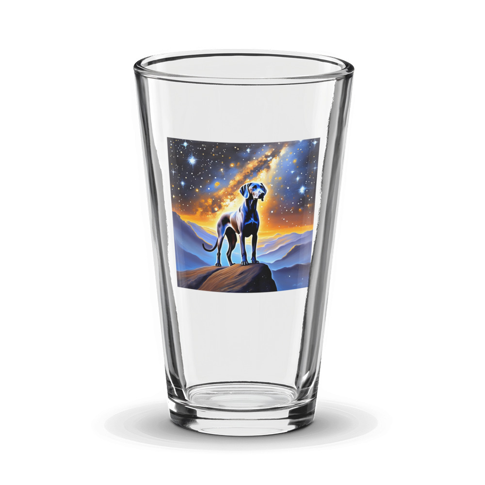 PugMug Custom Weimaraner Glass Tumbler