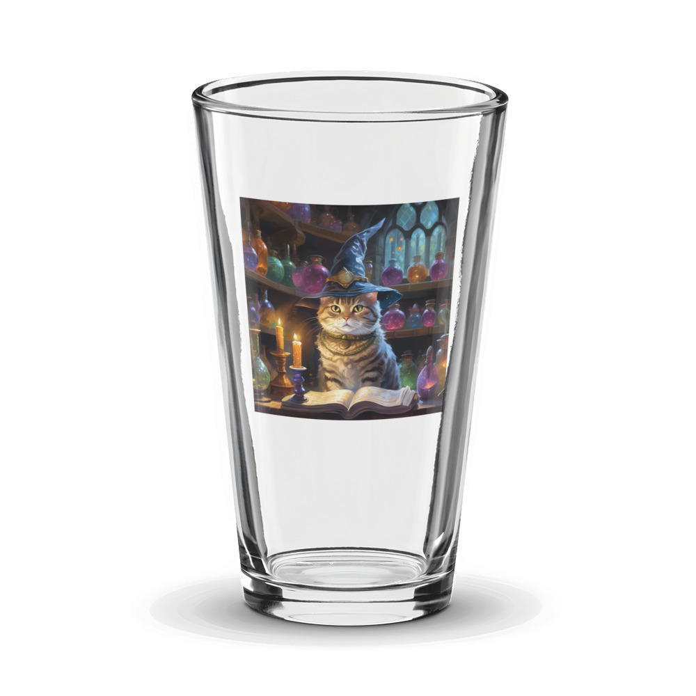 PugMug Custom Tabby American Shorthair Cat Glass Tumbler