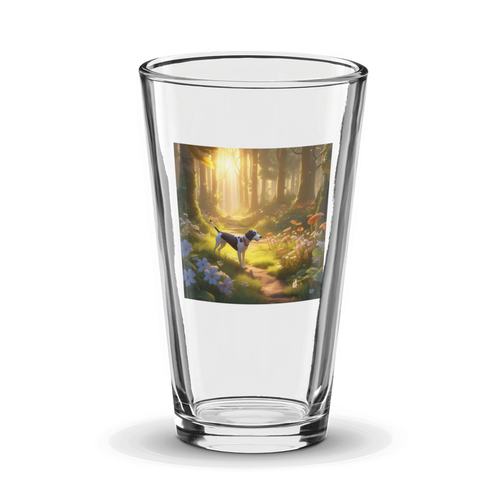 PugMug Custom Pointer Dog Glass Tumbler