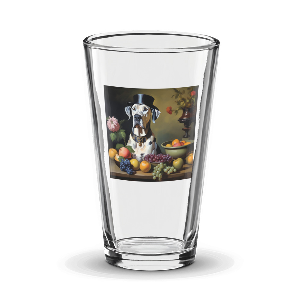 PugMug Custom Great Dane Glass Tumbler