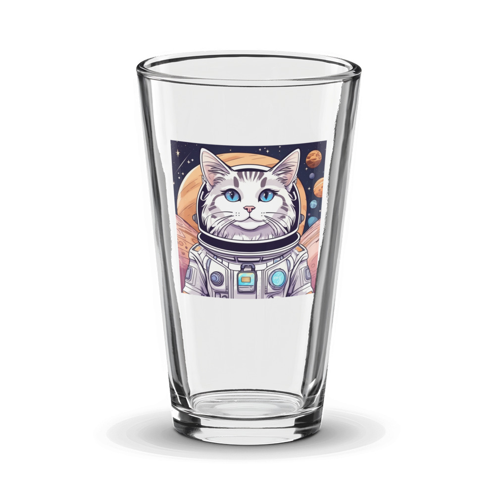 PugMug Custom Tabby Ragdoll Cat Glass Tumbler