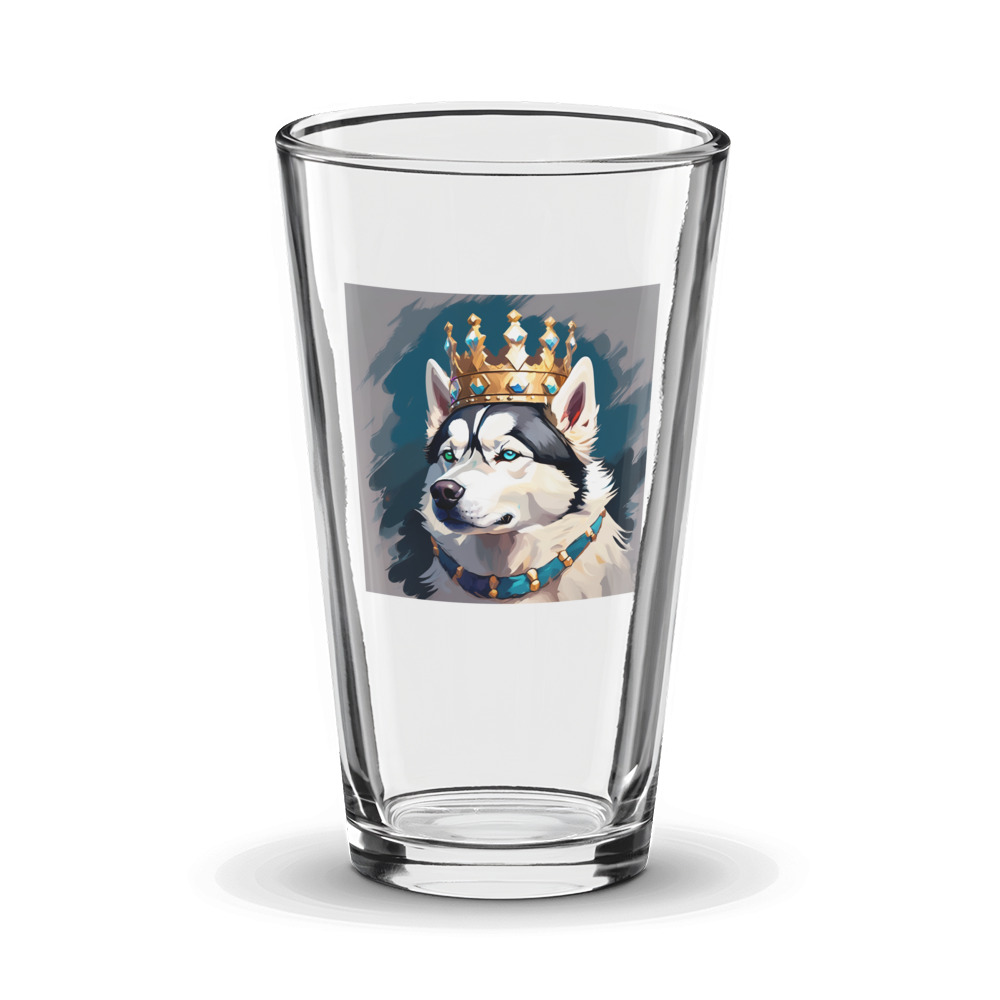 PugMug Custom Siberian Husky Glass Tumbler