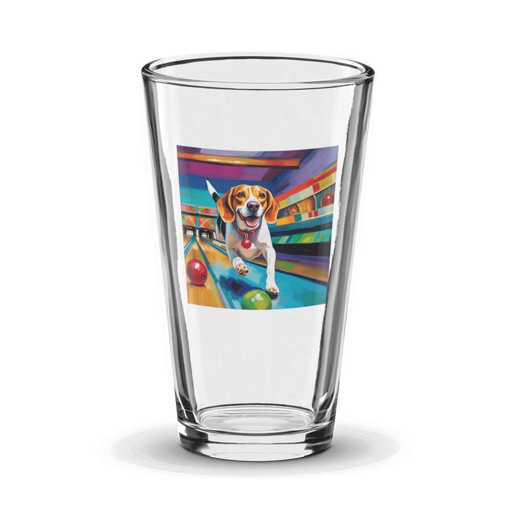 PugMug Custom Beagle Glass Tumbler