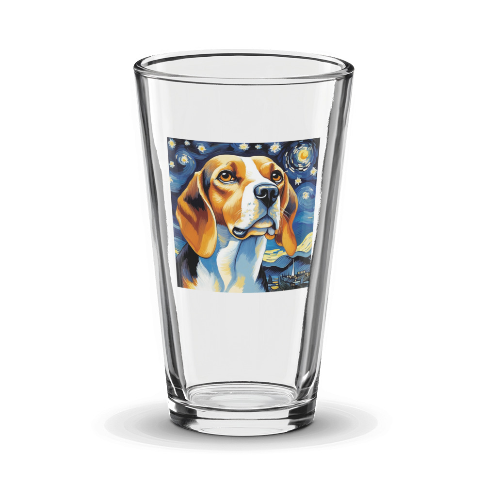 PugMug Custom Beagle Glass Tumbler