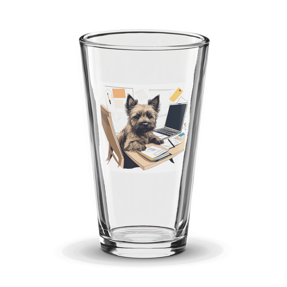 PugMug Custom Cairn Terrier Glass Tumbler