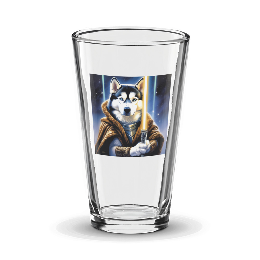 PugMug Custom Siberian Husky Glass Tumbler