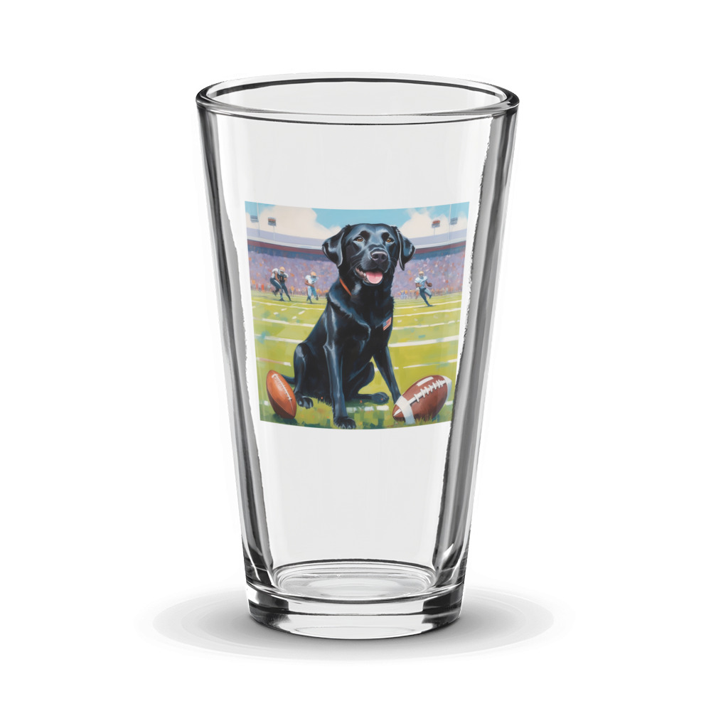 PugMug Custom Black Labrador Retriever Glass Tumbler