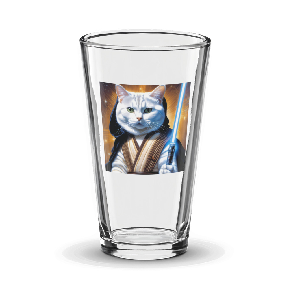 PugMug Custom White American Shorthair Cat Glass Tumbler