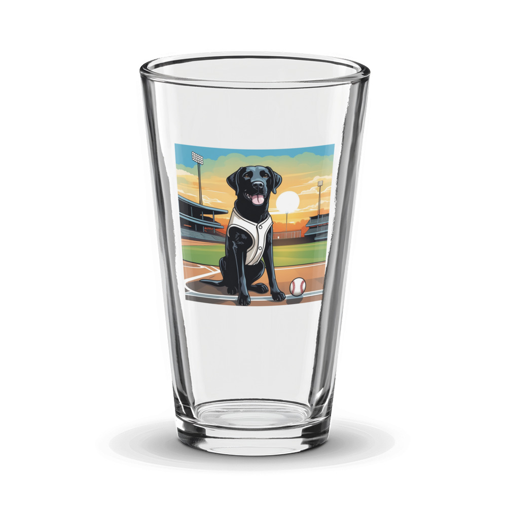 PugMug Custom Black Labrador Retriever Glass Tumbler