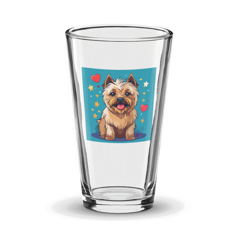 PugMug Custom Cairn Terrier Glass Tumbler