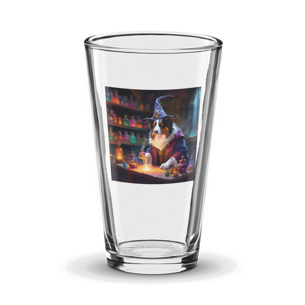 PugMug Custom Miniature American Shepherd Glass Tumbler