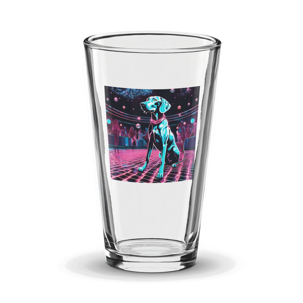 PugMug Custom Weimaraner Glass Tumbler