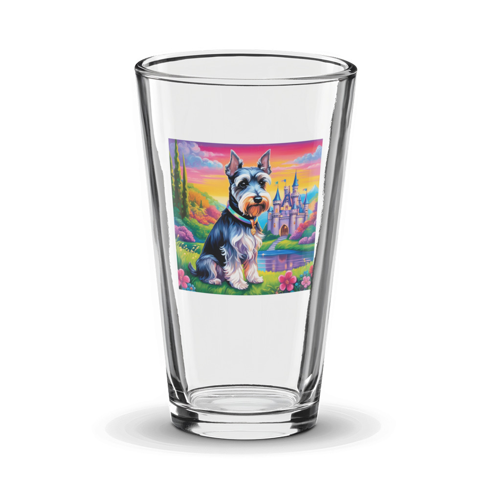 PugMug Custom Miniature Schnauzer Glass Tumbler