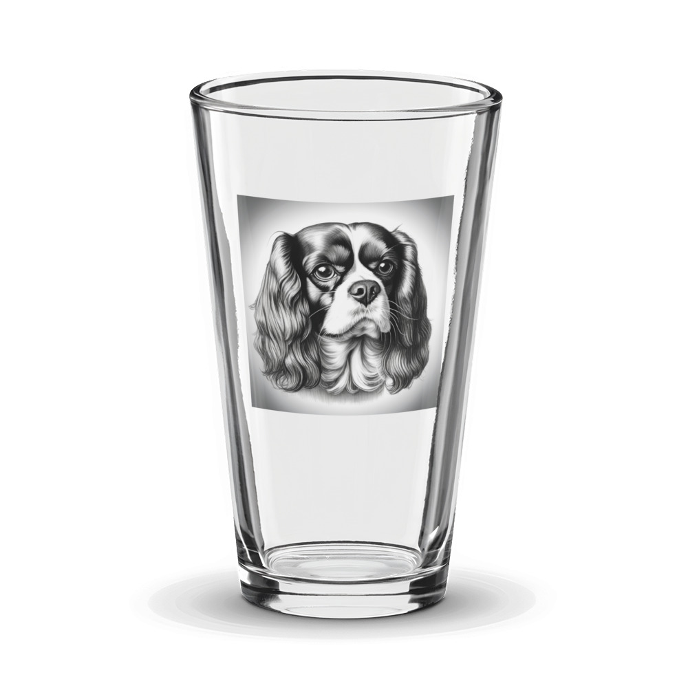 PugMug Custom Cavalier King Charles Spaniel Glass Tumbler