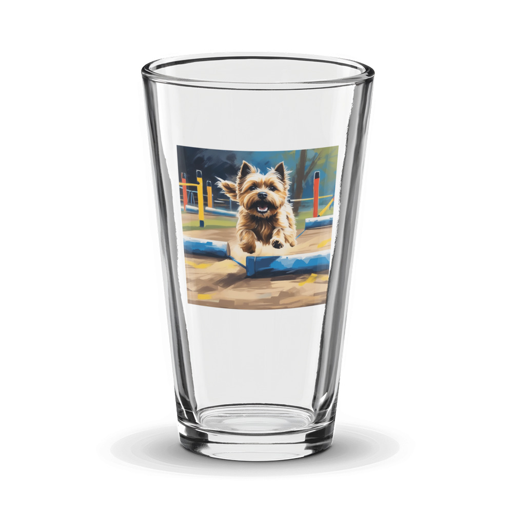 PugMug Custom Cairn Terrier Glass Tumbler