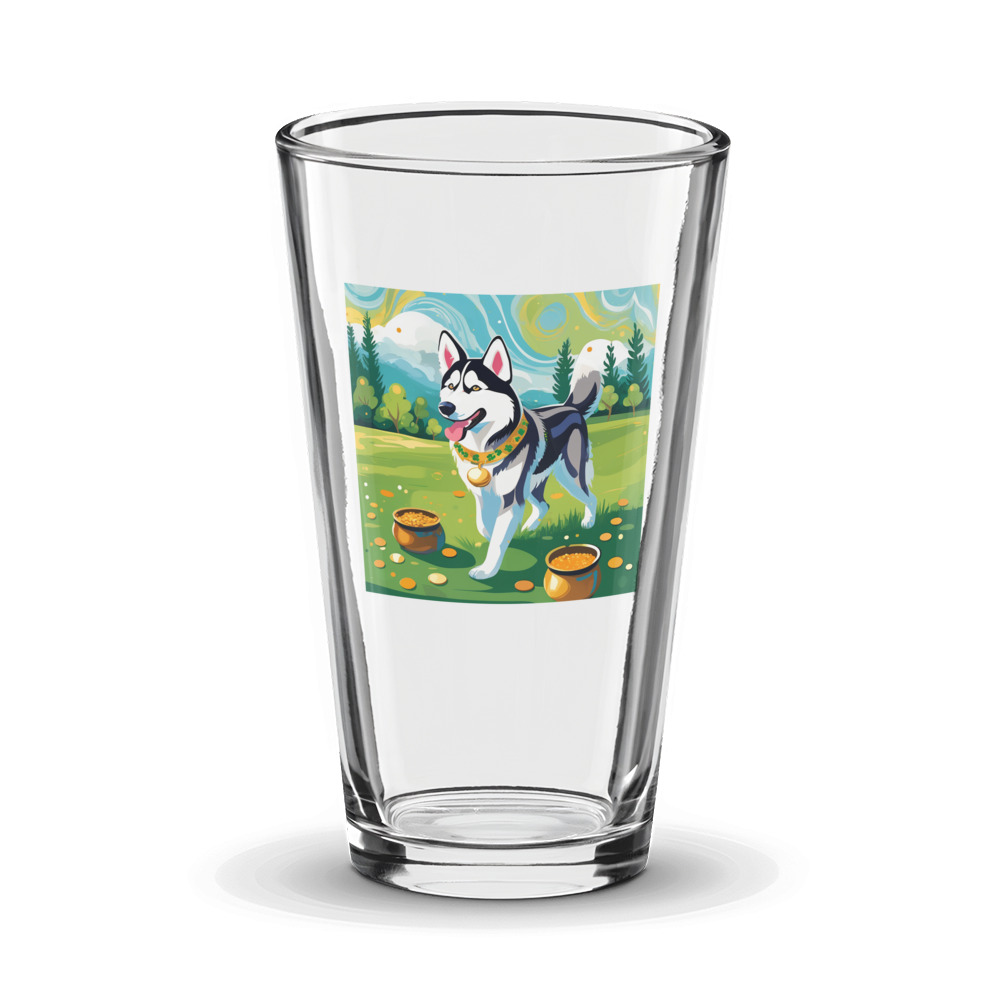 PugMug Custom Siberian Husky Glass Tumbler