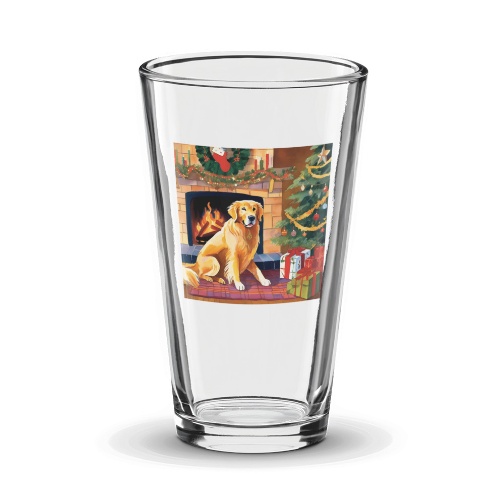 PugMug Custom Golden Retriever Glass Tumbler