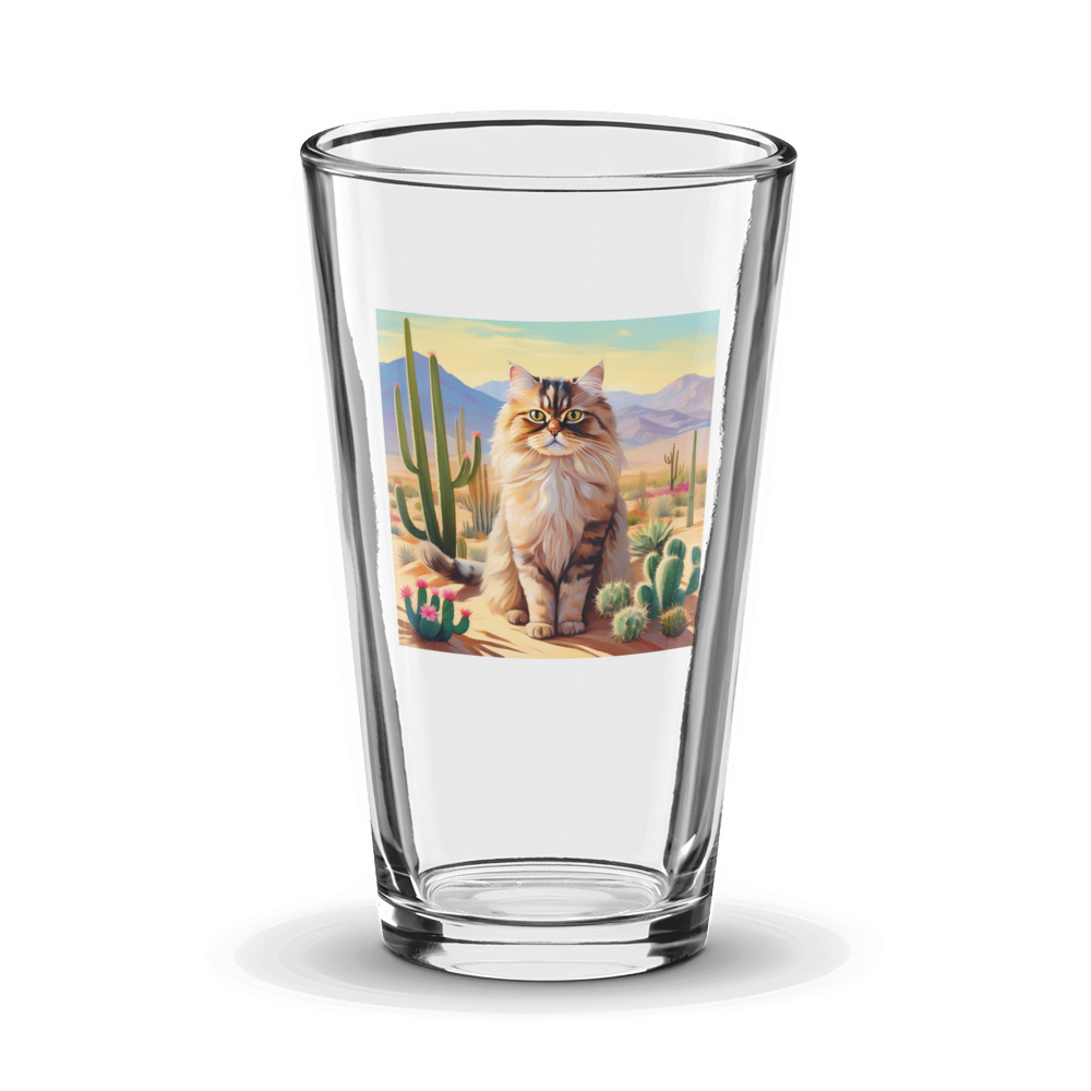 PugMug Custom Tabby Persian Cat Glass Tumbler