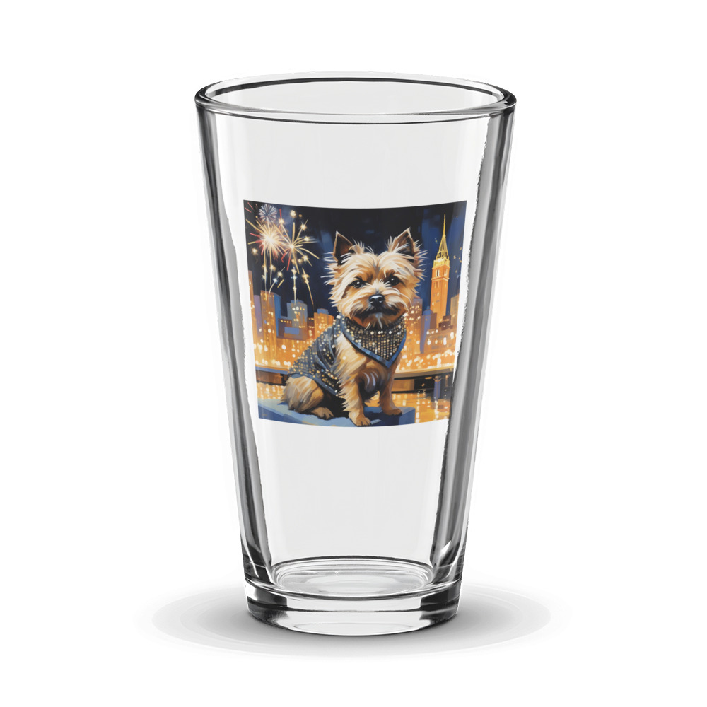 PugMug Custom Cairn Terrier Glass Tumbler