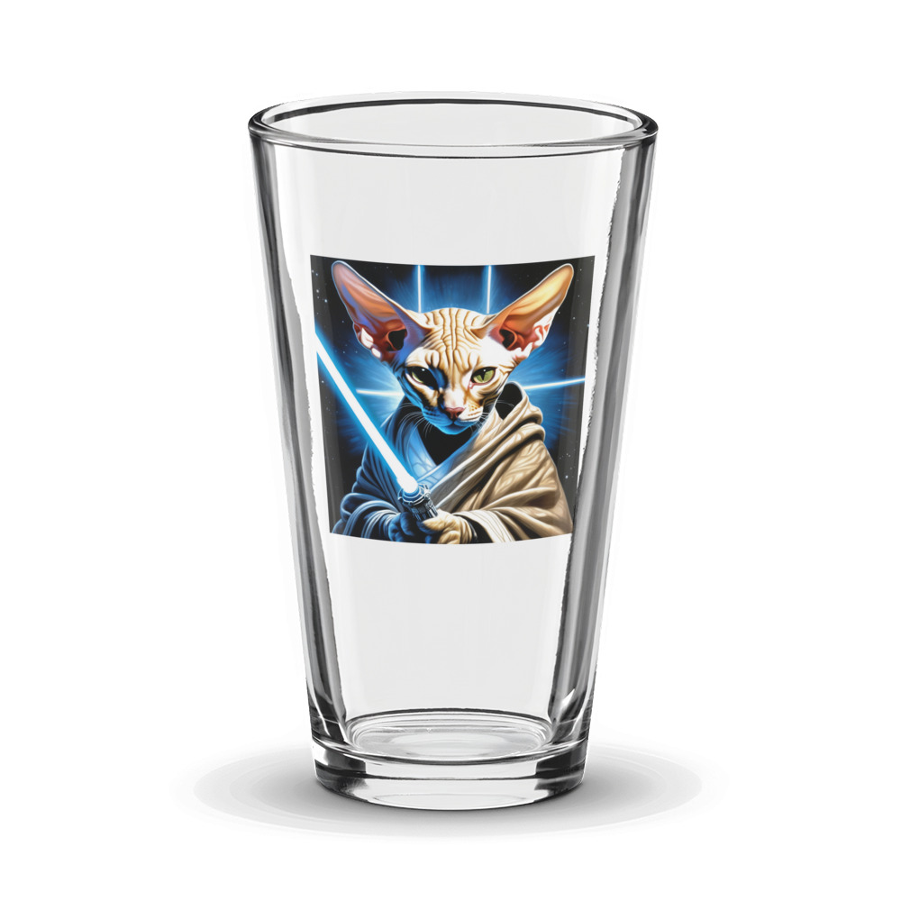 PugMug Custom Tabby Sphynx Cat Glass Tumbler