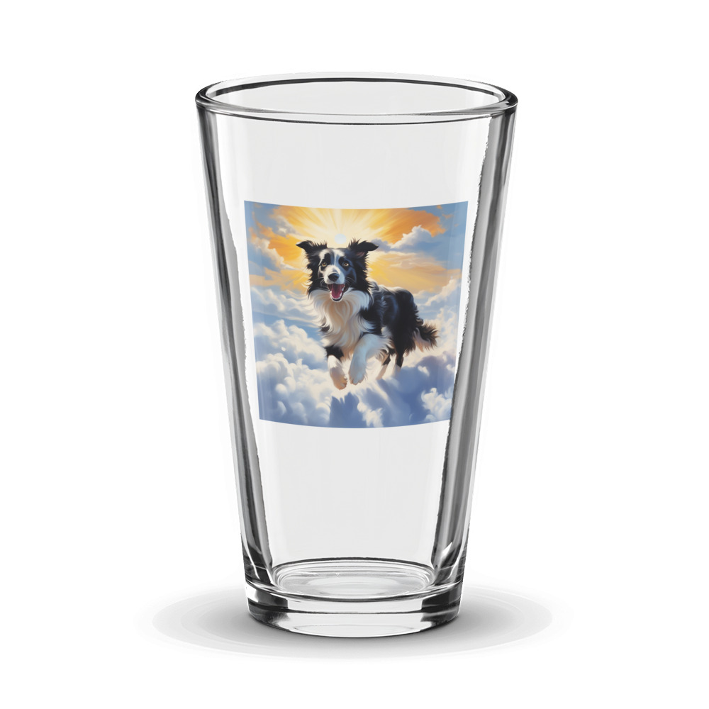PugMug Custom Border Collie Glass Tumbler