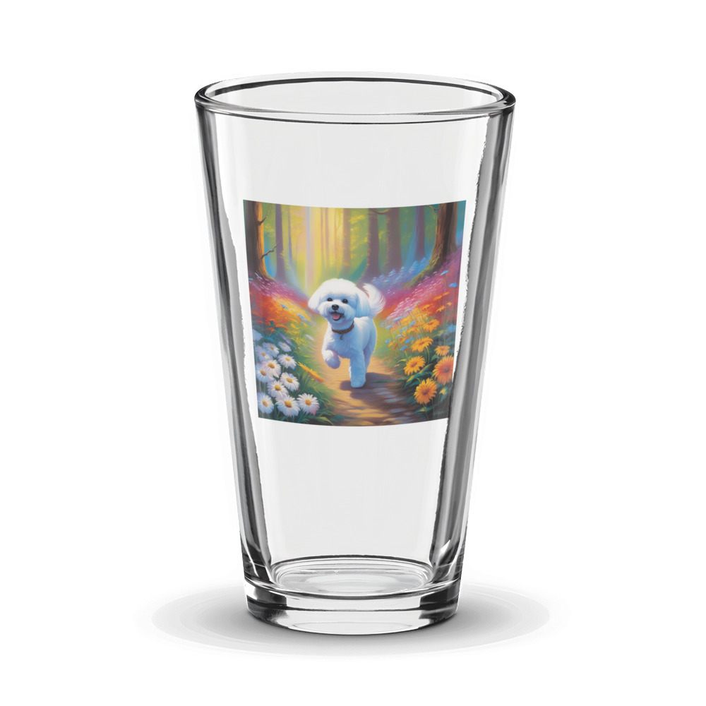PugMug Custom Bichons Frise Glass Tumbler
