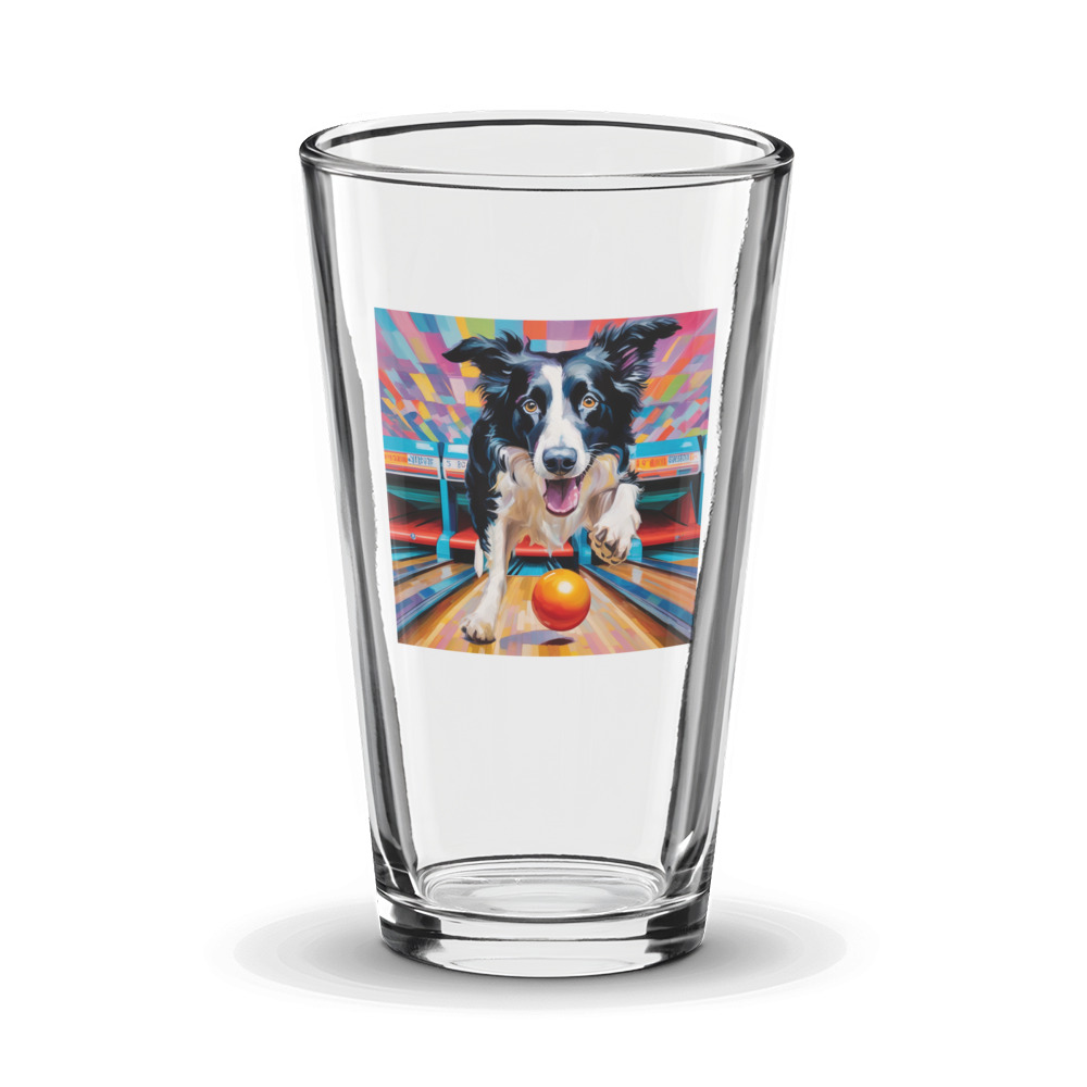 PugMug Custom Border Collie Glass Tumbler