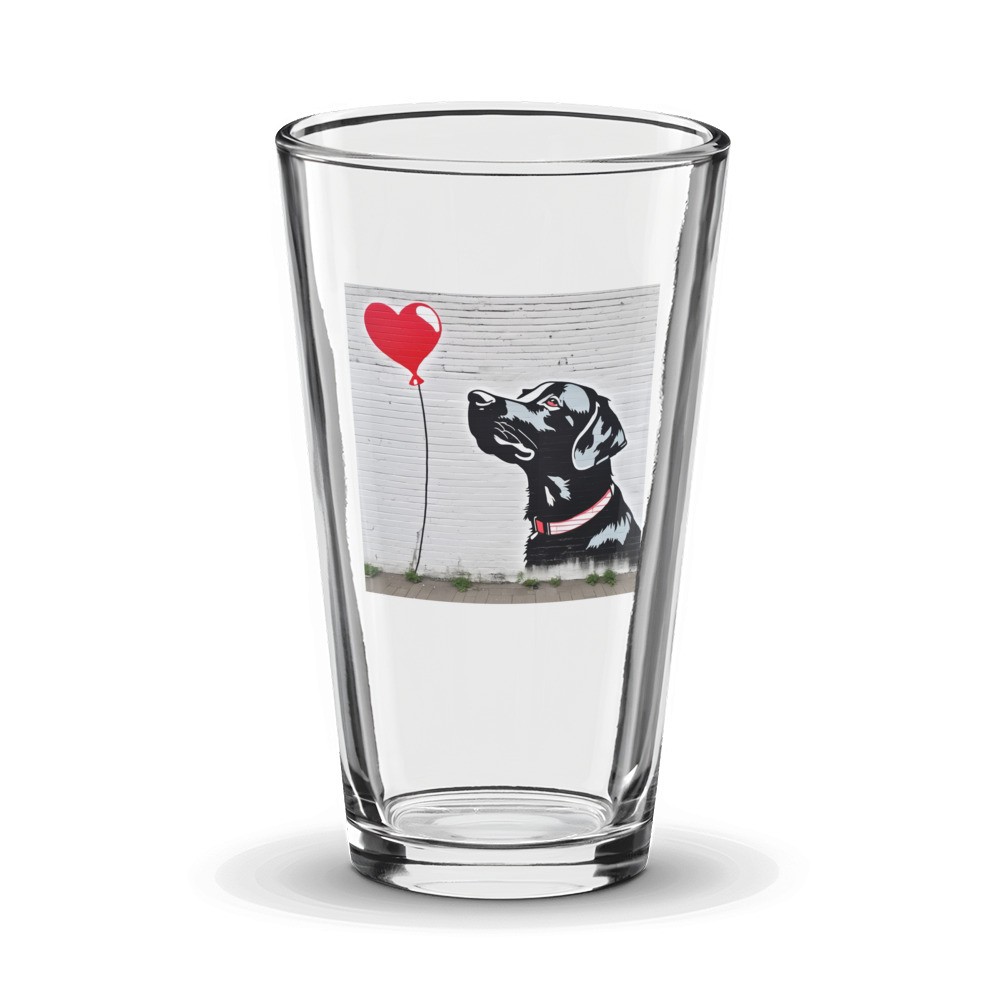 PugMug Custom Black Labrador Retriever Glass Tumbler