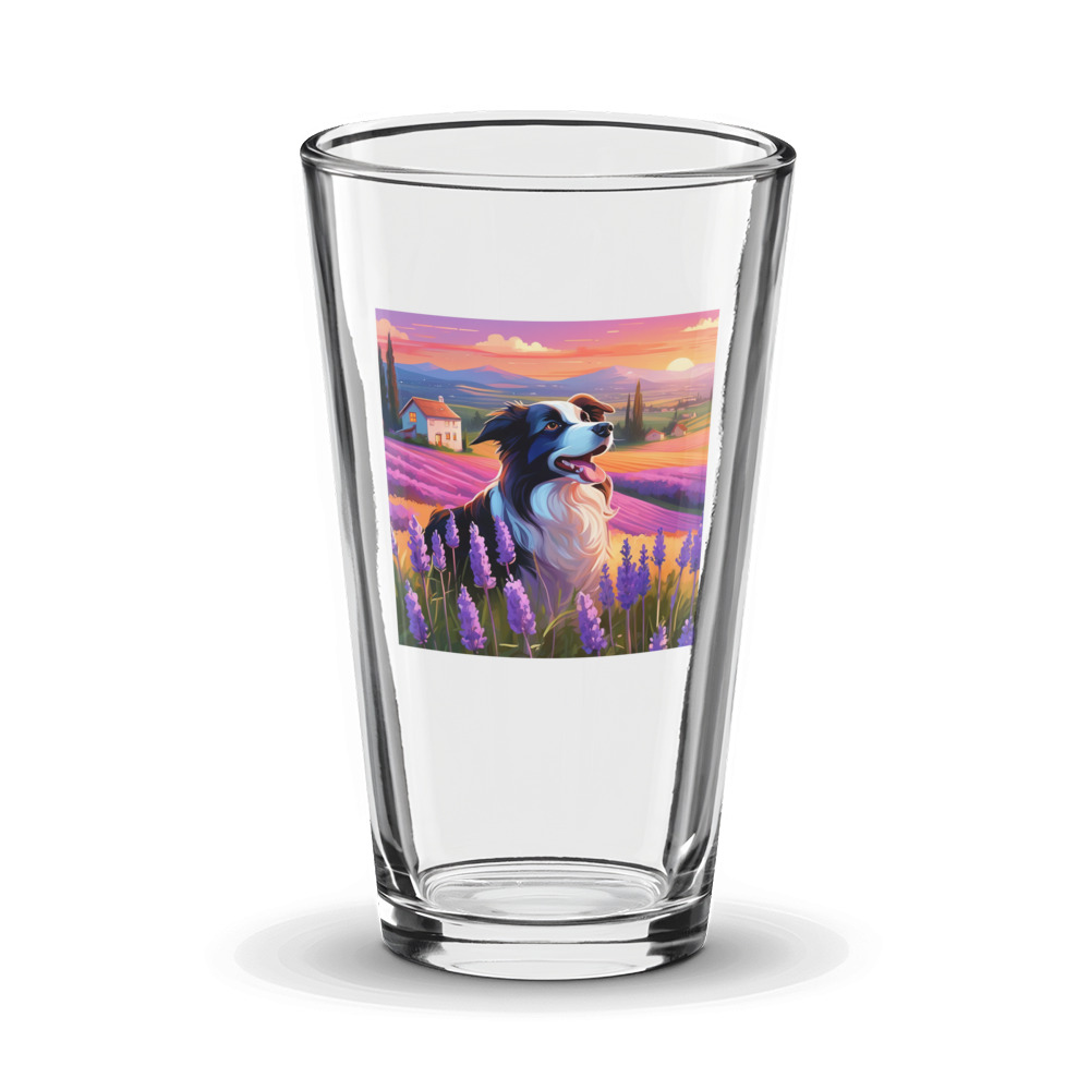 PugMug Custom Border Collie Glass Tumbler
