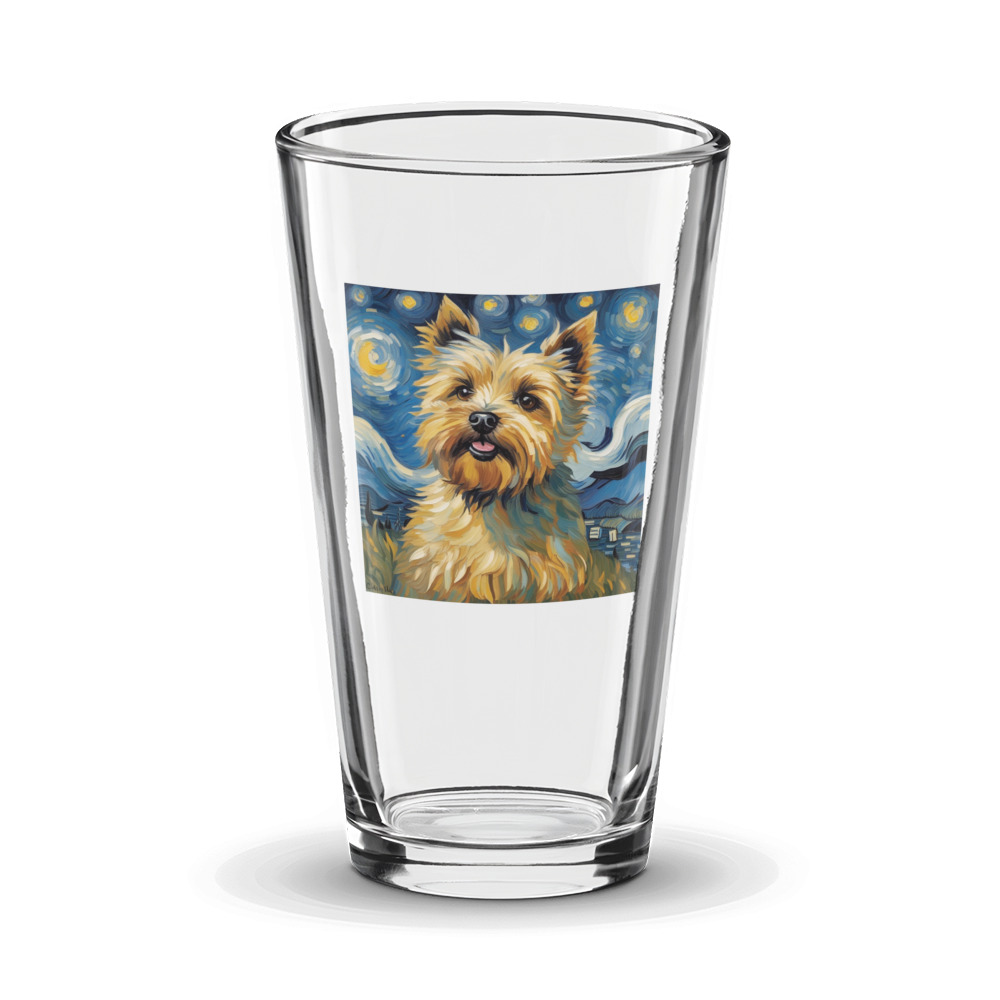 PugMug Custom Cairn Terrier Glass Tumbler