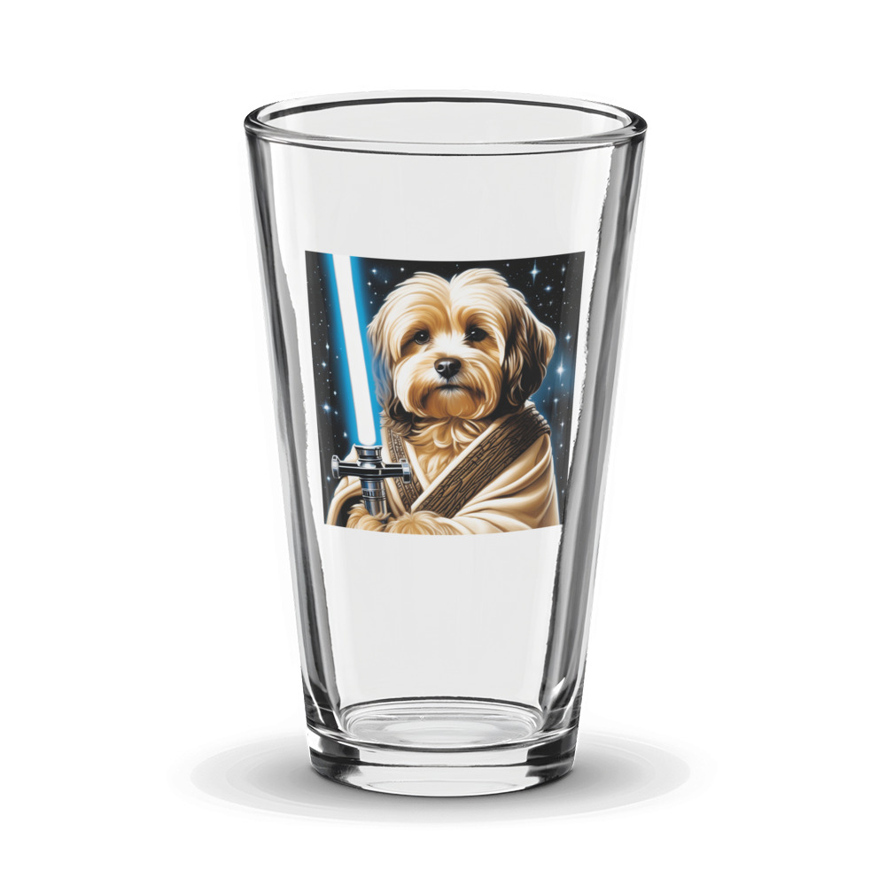 PugMug Custom Tan Havanese Dog Glass Tumbler