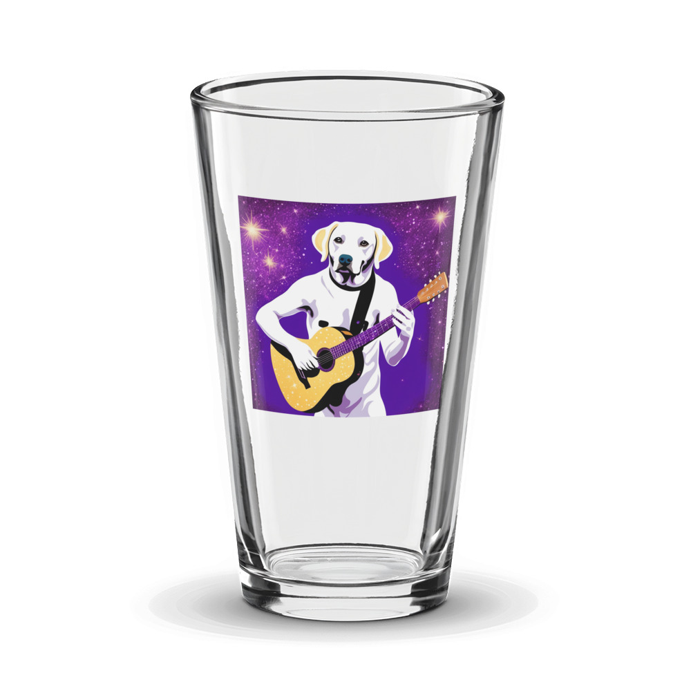 PugMug Custom White Labrador Retriever Glass Tumbler