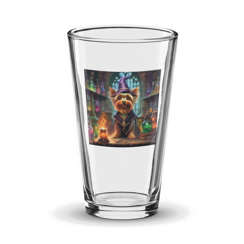 PugMug Custom Yorkshire Terrier Glass Tumbler