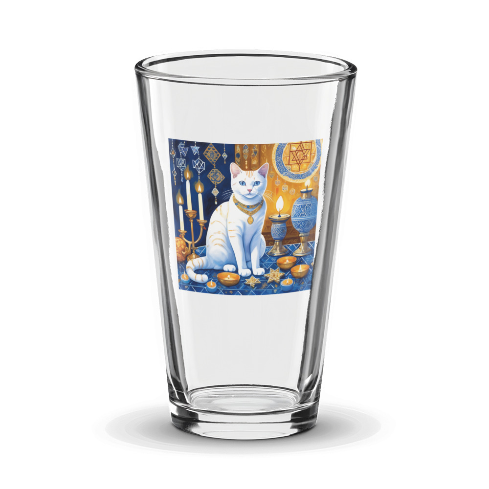 PugMug Custom White Exotic Cat Glass Tumbler