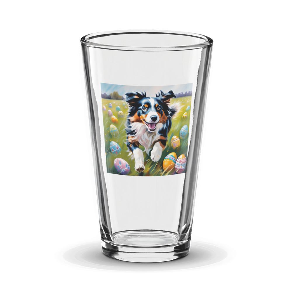 PugMug Custom Australian Shepherd Dog Glass Tumbler