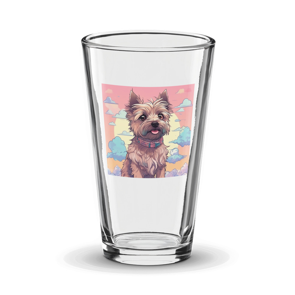 PugMug Custom Cairn Terrier Glass Tumbler