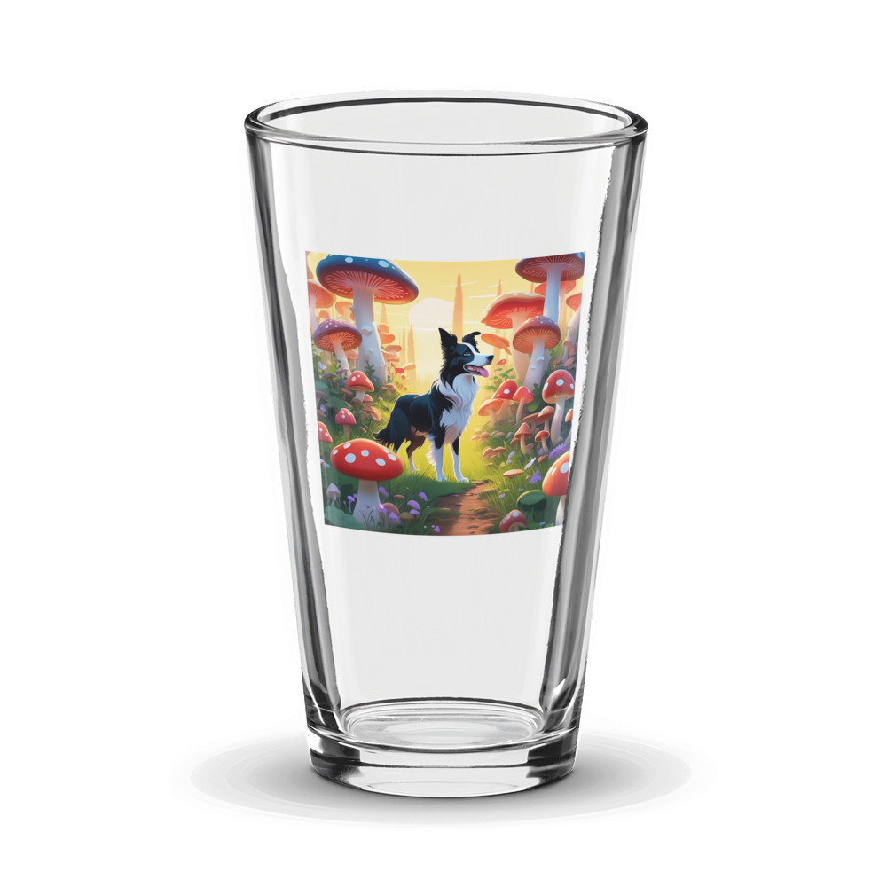 PugMug Custom Border Collie Glass Tumbler