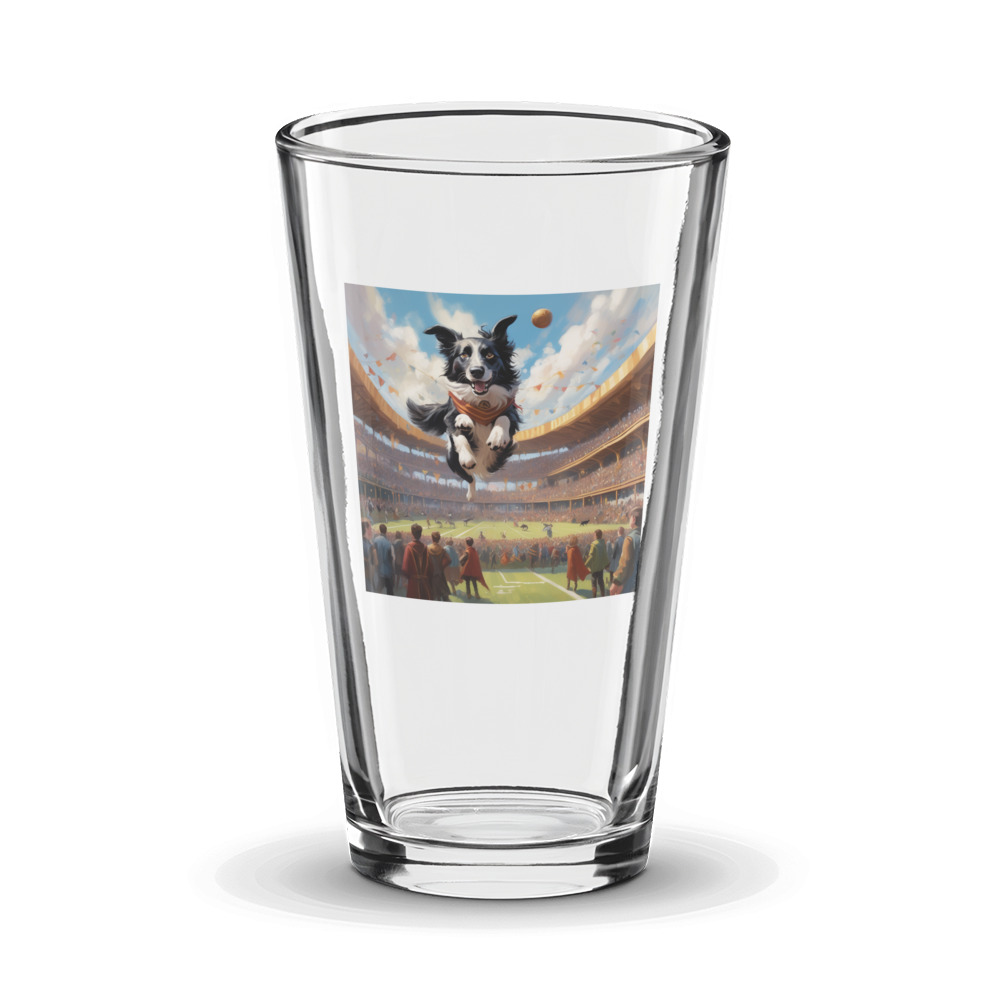 PugMug Custom Border Collie Glass Tumbler