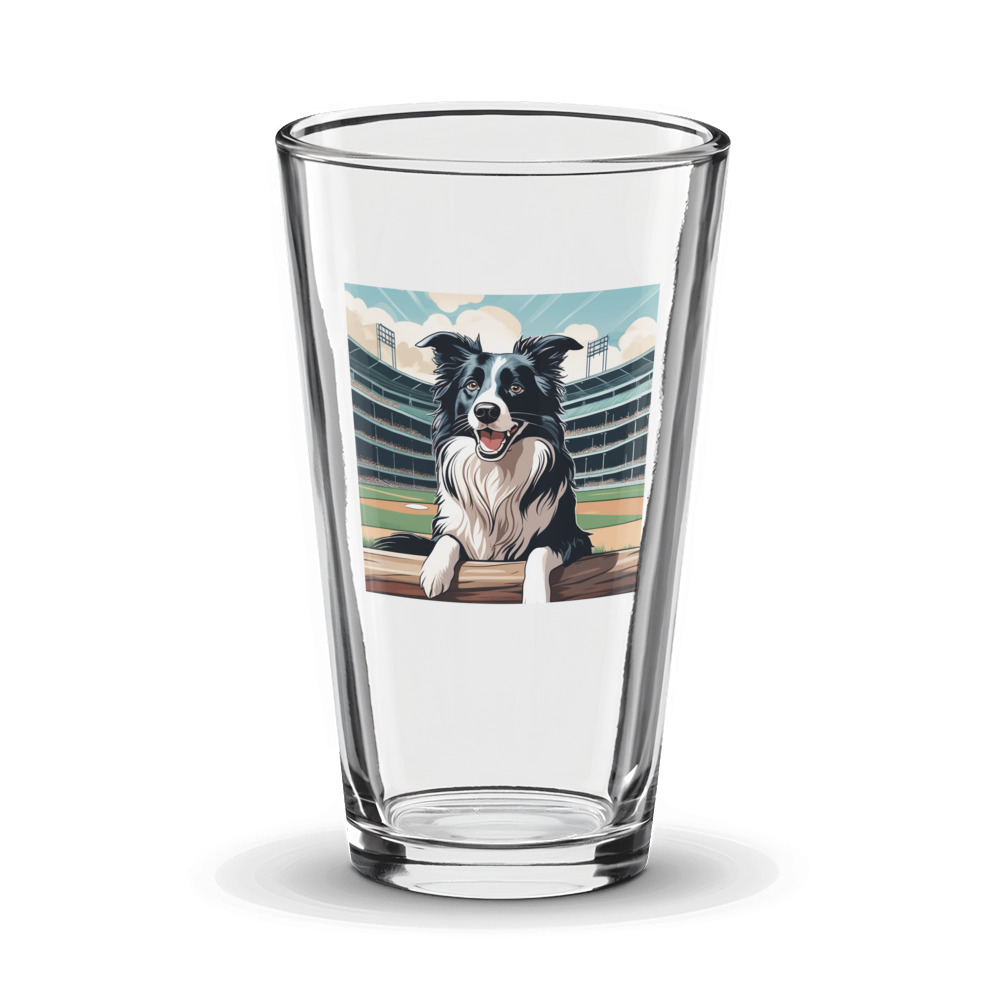 PugMug Custom Border Collie Glass Tumbler