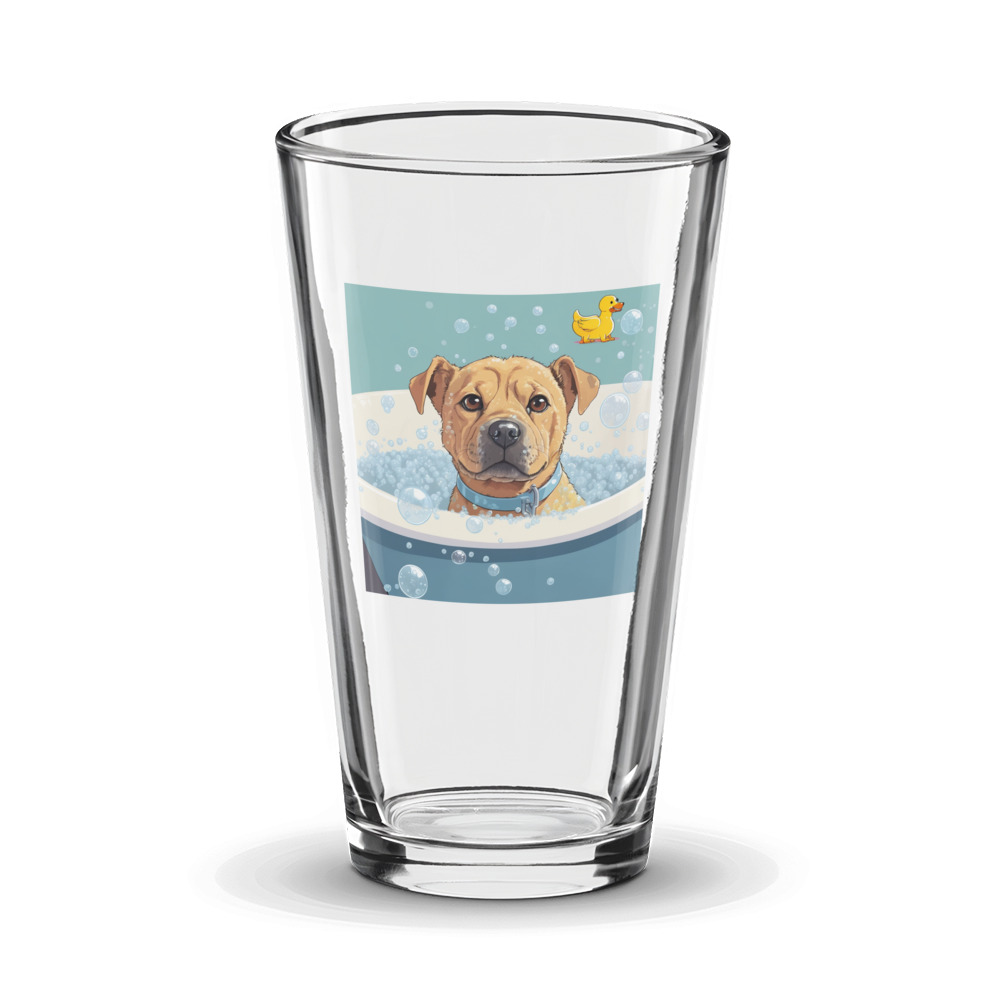 PugMug Custom Halina Glass Tumbler