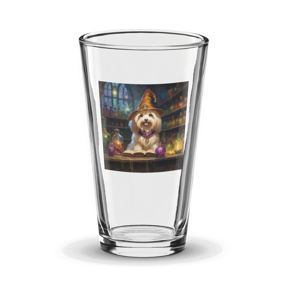 PugMug Custom Tan Havanese Dog Glass Tumbler