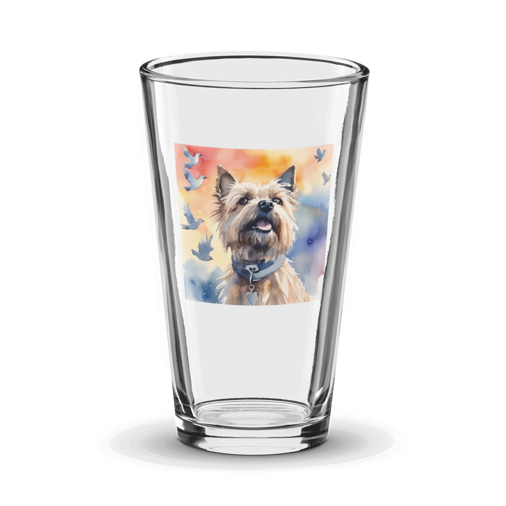 PugMug Custom Cairn Terrier Glass Tumbler
