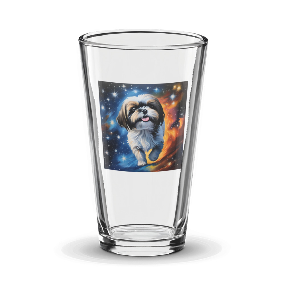 PugMug Custom Shih Tzu Glass Tumbler